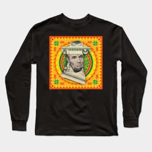 Mexican Lincoln / Money Origami Long Sleeve T-Shirt